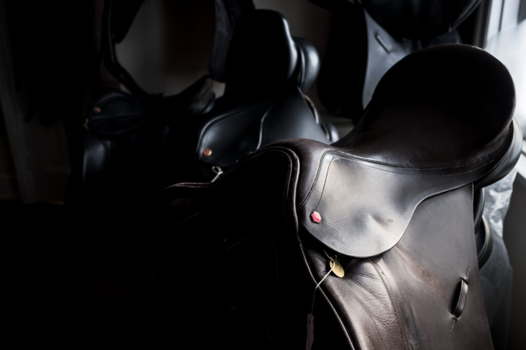 Black And Brown Leather Saddles